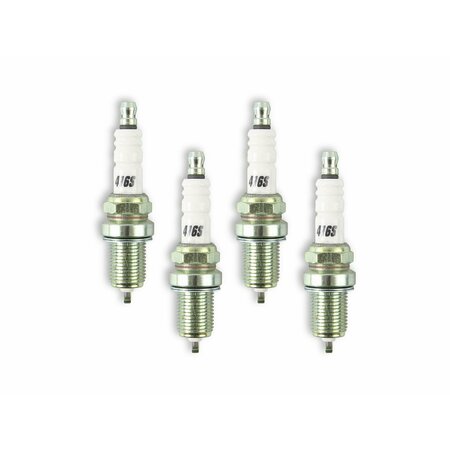 Accel Plugs With Resistor, Copper Electrode Core Material, Copper Electrode Tip Material, Shorty Plug, Set of 4 0416S-4